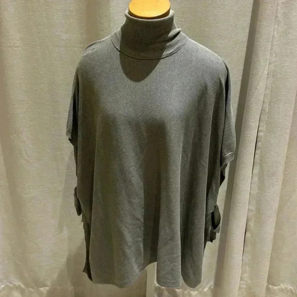 turtleneck with tie sides